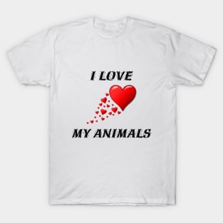 I love my animals T-Shirt